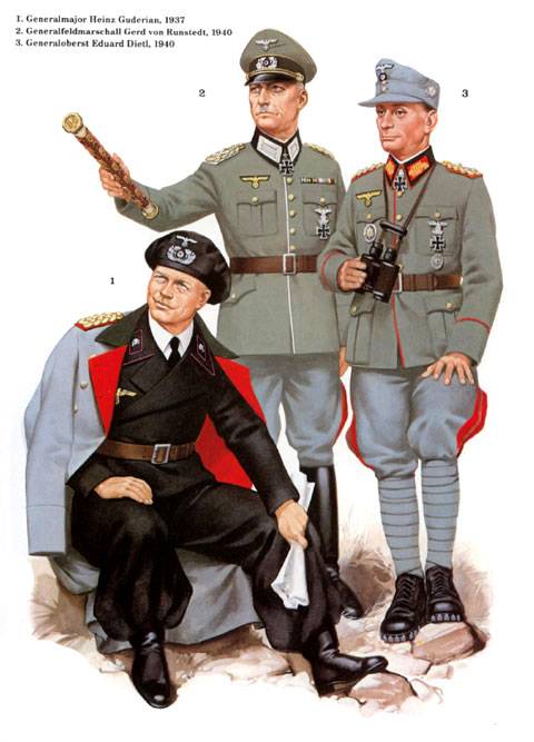Estado Mayor Alem&aacute;n. L&aacute;minas pertenecientes a los Generales y Comandantes del Reich durante la 2&ordf; Guerra Mundial. (German Commanders of World War II) 