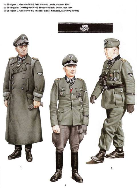 L&aacute;minas pertenecientes a los Generales y Comandantes del Reich durante la 2&ordf; Guerra Mundial. (German Commanders of World War II)  Waffen-SS, Luftwaffe y Navy. 