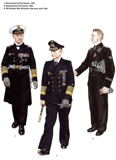 L&aacute;minas pertenecientes a los Generales y Comandantes del Reich durante la 2&ordf; Guerra Mundial. (German Commanders of World War II)  Waffen-SS, Luftwaffe y Navy. 
