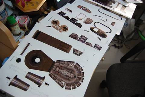 recortables de papel o cartulina del tanque Mammoth tank de Command Conquer