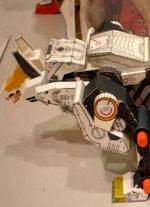 recortables de papel o cartulina del robot Command Wolf