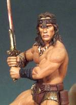 La miniatura representa a Conan el Barbaro