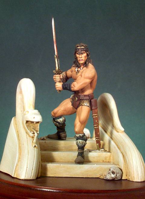 La miniatura representa a Conan el Barbaro