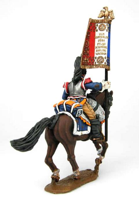 Coracero frances a Caballo portando el aguila portaestandarte entre 1812 - 1815. 