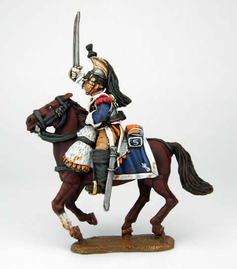 Coracero Frances a Caballo en 28 mm.