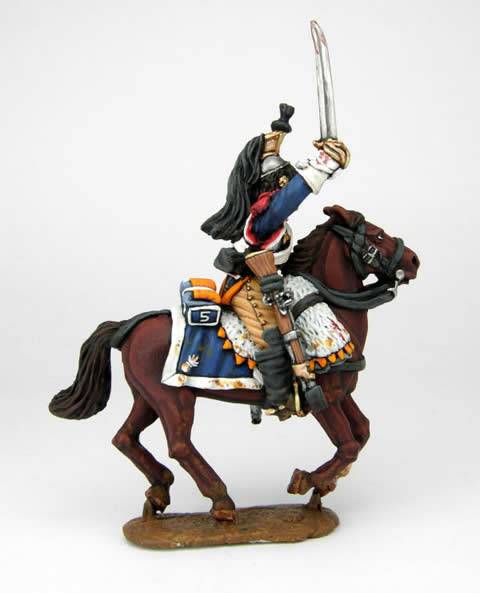Coracero Frances a Caballo en 28 mm.