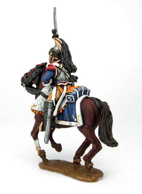 Coracero Frances a Caballo en 28 mm.