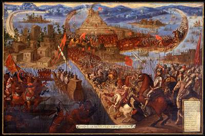 Sitio y ca&iacute;da de Tenochtitlan.