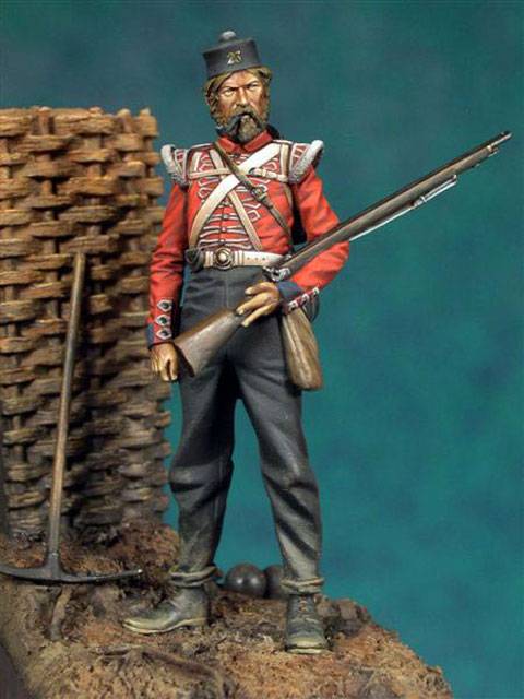 Veterano brit&aacute;nico del 23&ordm; Regimiento en Crimea