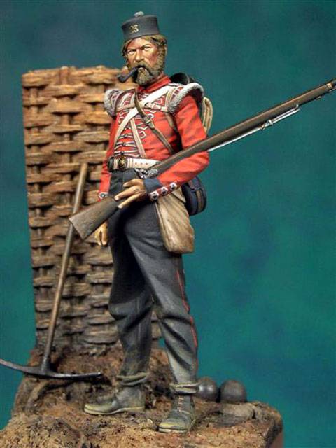 Veterano brit&aacute;nico del 23&ordm; Regimiento en Crimea