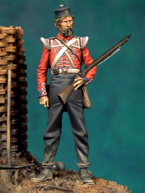 Veterano brit&aacute;nico del 23&ordm; Regimiento en Crimea
