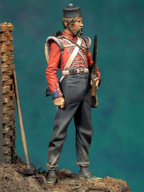 Veterano brit&aacute;nico del 23&ordm; Regimiento en Crimea