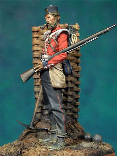 Veterano brit&aacute;nico del 23&ordm; Regimiento en Crimea