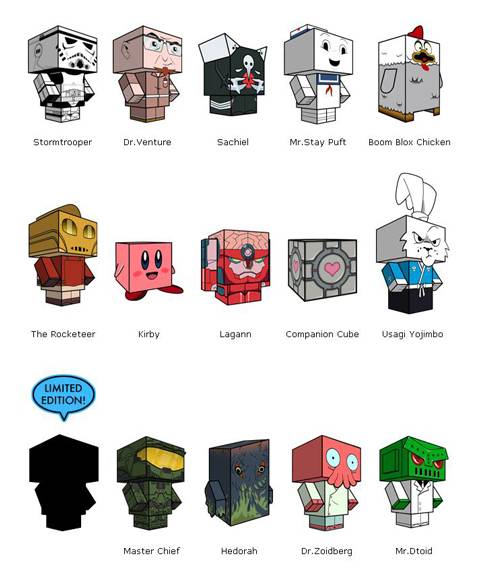 Recortables Infantiles de Figuras de Papel.