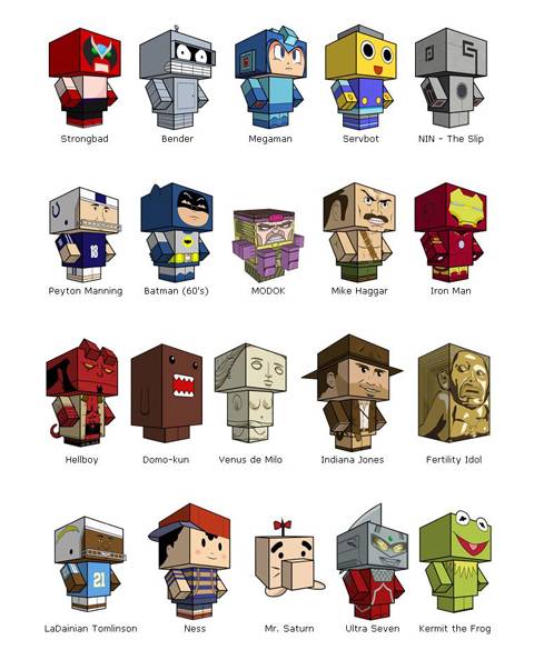 Recortables Infantiles de Figuras de Papel.