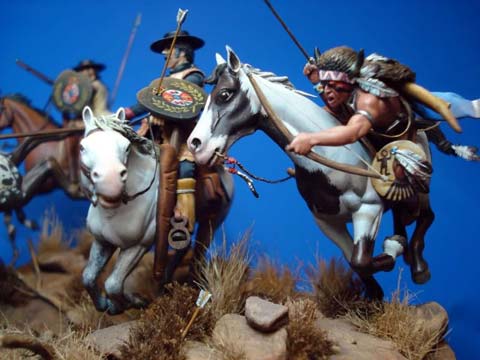 Diorama de la Batalla de Cuerno Verde - Escala 54mm. 
