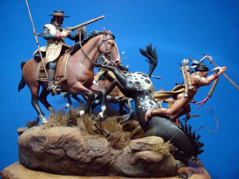 Diorama de la Batalla de Cuerno Verde - Escala 54mm. 