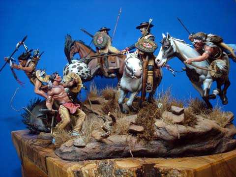 Diorama de la Batalla de Cuerno Verde - Escala 54mm. 