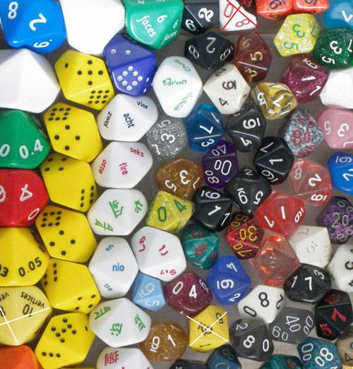 dados originales para Juegos de Rol y Juegos de Azar
