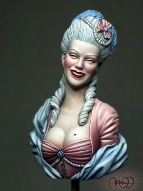 Busto Dama de la Corte Francesa - Escala 1/9