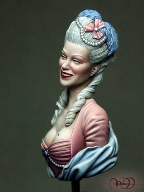 Busto Dama de la Corte Francesa - Escala 1/9