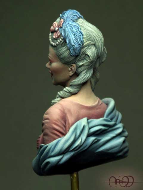 Busto Dama de la Corte Francesa - Escala 1/9