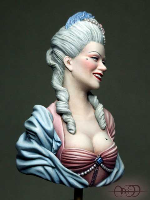 Busto Dama de la Corte Francesa - Escala 1/9