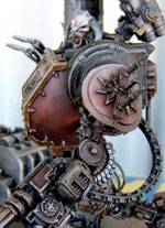 Diorama - Dreadnought del Caos vs Guardias Imperiales.