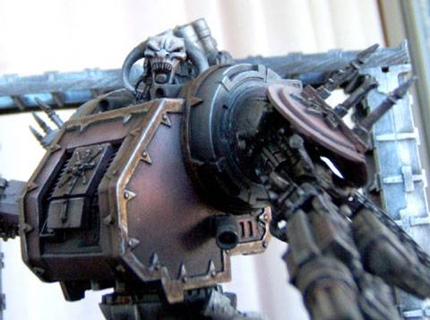 Diorama - Dreadnought del Caos vs Guardias Imperiales.