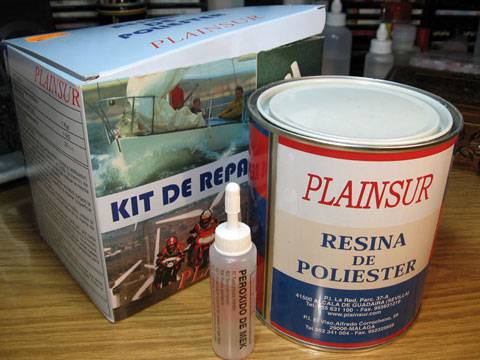resina industrial para dar grosor o profundidad. 