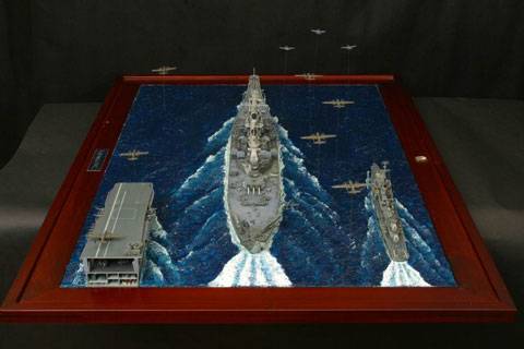 Diorama Naval Missouri - Escala 1/700. 