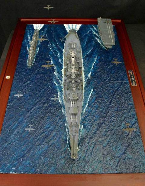 Diorama Naval Missouri - Escala 1/700. 