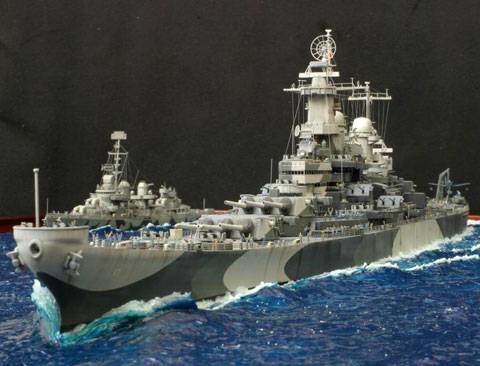 Diorama Naval Missouri - Escala 1/700. 
