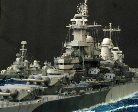 Diorama Naval Missouri - Escala 1/700. 