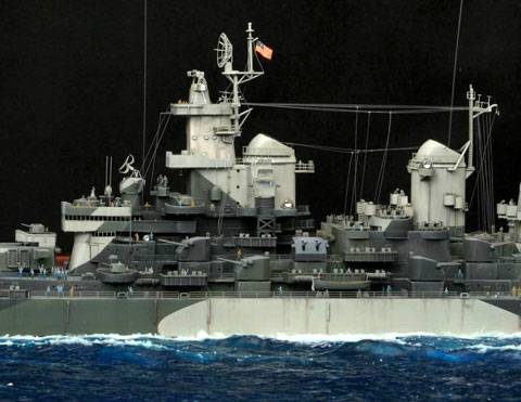 Diorama Naval Missouri - Escala 1/700. 