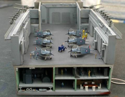 Diorama Naval Missouri - Escala 1/700. 