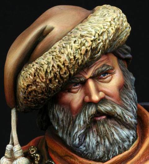 Busto de un Curtido y Veterano Vikingo