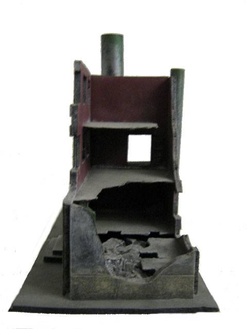 Edificio en Ruinas para Warhammer de 25 y 28 mm.