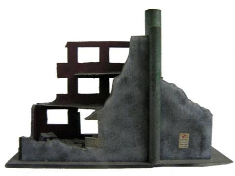 Edificio en Ruinas para Warhammer de 25 y 28 mm.