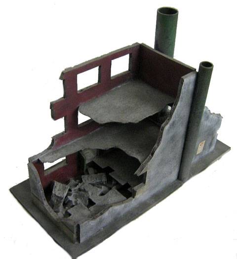 Edificio en Ruinas para Warhammer de 25 y 28 mm.