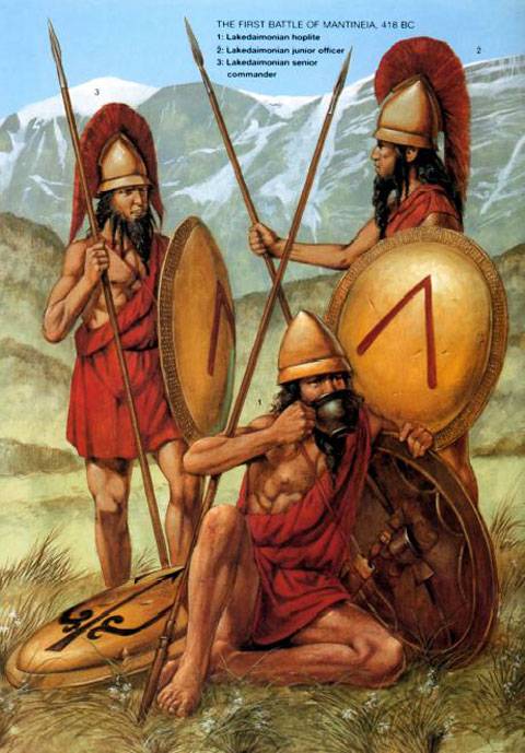 Primera Batalla de Mantineia - 418 d.C.