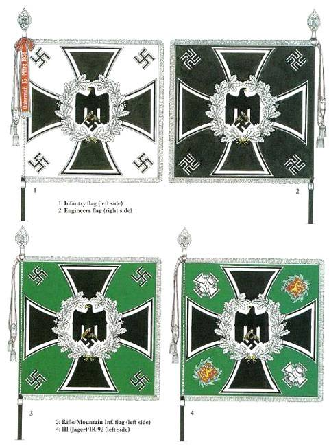 Banderas del Tercer Reich - Wehrmacht.  