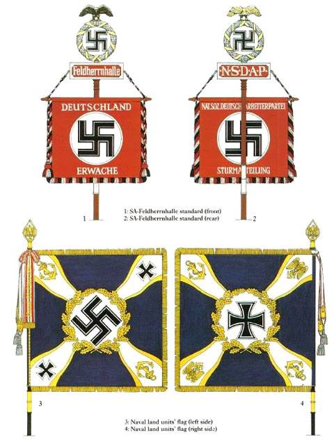 Banderas del Tercer Reich - Wehrmacht.  