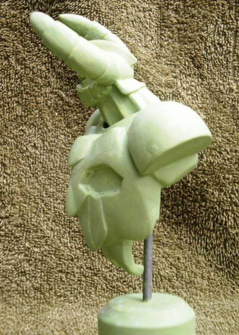 Interesante pieza la de este busto a escala de 160mm reprresentando a Gaikin ( Gladiador ), un pedazo de super robot protagonista de series de anime japonesas producidas por Toei Animation. 