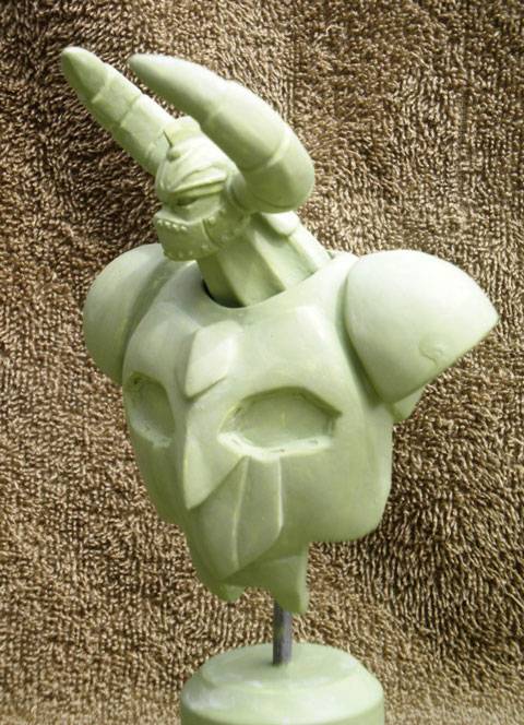 Interesante pieza la de este busto a escala de 160mm reprresentando a Gaikin ( Gladiador ), un pedazo de super robot protagonista de series de anime japonesas producidas por Toei Animation. 