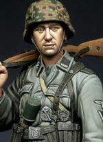 Figura a escala 120mm representando a un soldado Gebirgsj&auml;ger perteneciente a la 7th SS div."Prinz Eugen".