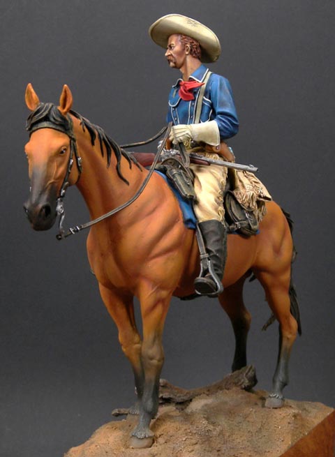 Coronel Custer a Caballo - Escala 90mm.