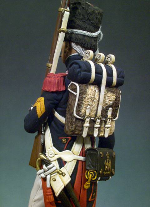 La miniatura es un Granadero de la Guardia Imperial de Napoleon.