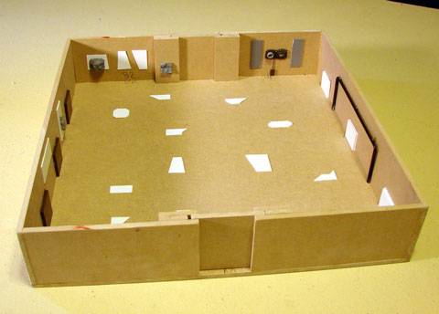Costruccion de habit&aacute;culos para Juegos futuristas de Tablero en 25 o 28 mm.