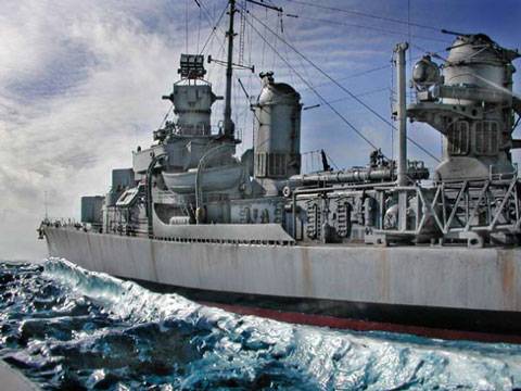Diorama Naval del USS Halford - 1945